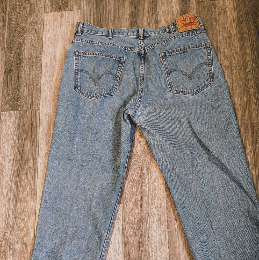 Levi's Men's Relaxed Fit Denim Jeans - Light Blue - Picture 2 of 8